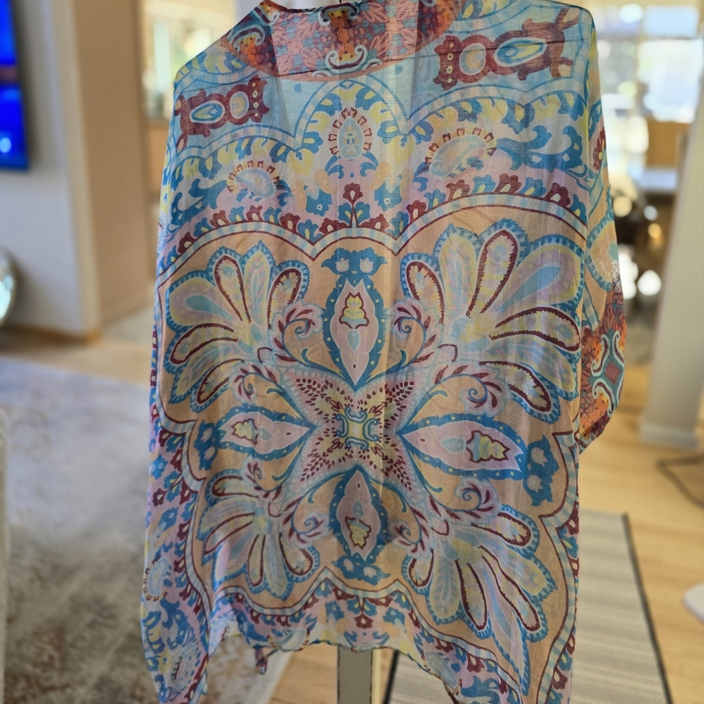 SUNDANCE Vismaya Multicolor Silk Blend Scarf